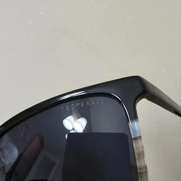 Ted Baker London Polarized Sunglasses Designer Blue Gray Black - Picture 4 of 9